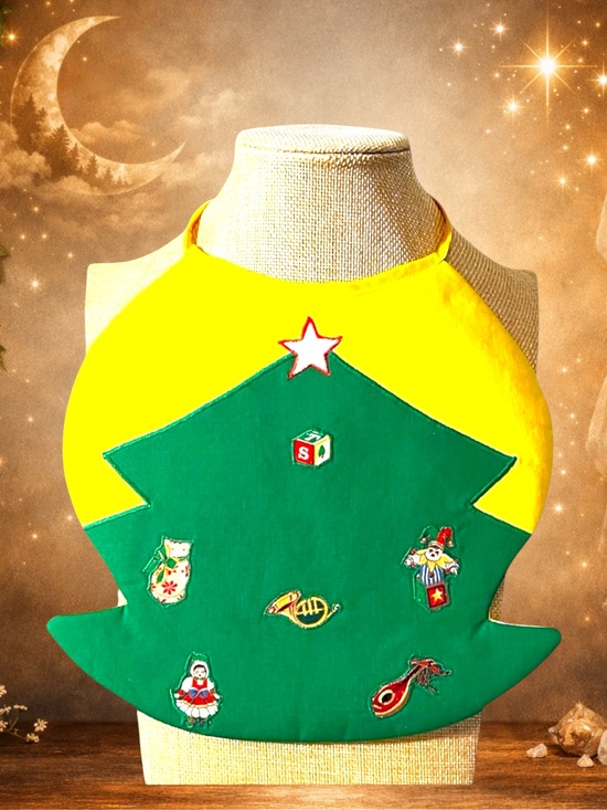 Other - Christmas Bib Kids Handmade 100% Cotton